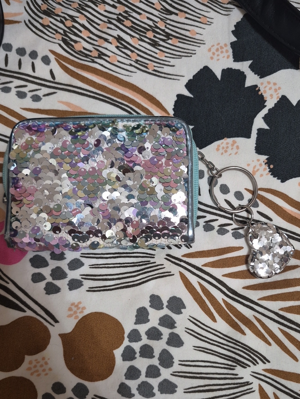 Multicolored Sequin Mini Backpack - - Picture 6 of 8